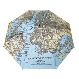 New York Vintage Map Umbrella